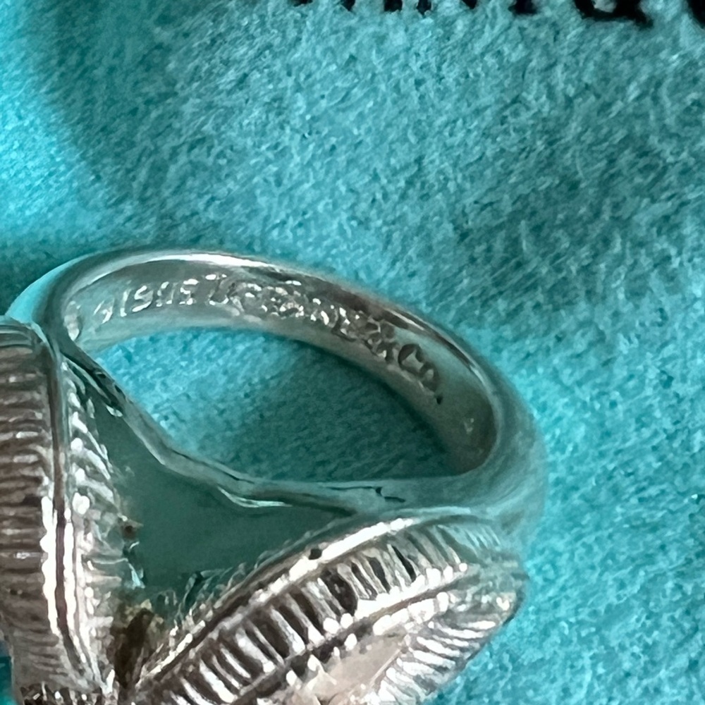 🌸🌸 Authentic Tiffany & Co. RARE Ram Head Knocker Ring - Picture 8 of 16